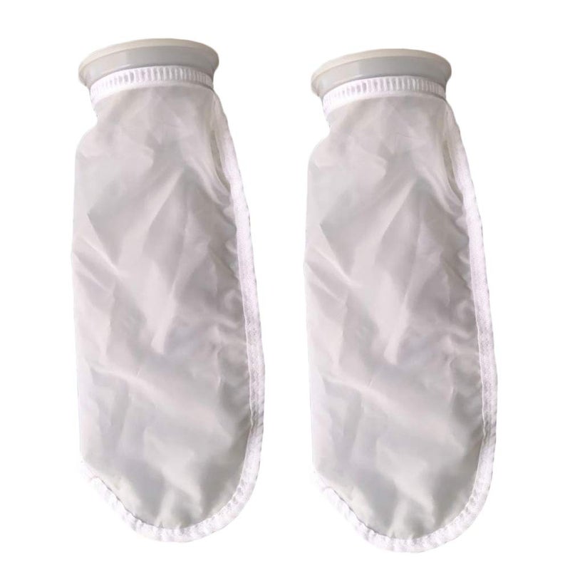 Honritone Nylon Mesh Filter Socks 4 Inch Ring 50 Micron - by 15 Inch Long â€“ Aquarium Water Filter Bags - 2 Pack (50 Micron - 4 x 15 Inch) - Image 1